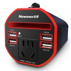 纽曼（Newsmy）逆变器 车载逆变器12V转220V 150W持续输出 车载电源转换器插座车充 四USB插口NB150