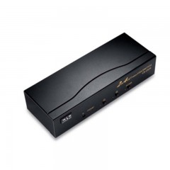 ☆胜为 SHENGWEI VS-2524 VGA二进四出切换器 带遥控 2进4出视频分配器共享器 高清显示器共享器