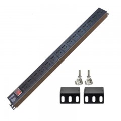 ☆图腾 TOTEN 国标15位PDU机柜插座 16A工业插排连接器 线长3M