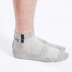 ☆浪莎 LANGSHA 纯棉短袜 男士 黑色 均码 6双