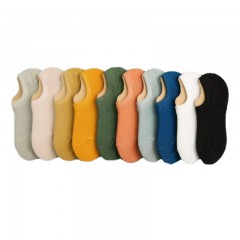 ☆猫人 MIIOW 女士硅胶防滑隐形浅口短袜 5双装 均码