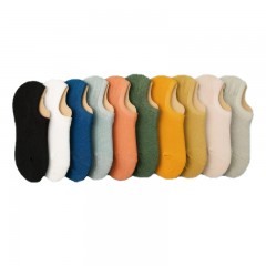 ☆猫人 MIIOW 女士硅胶防滑隐形浅口短袜 5双装 均码