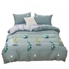 南极人 12868全棉印花四件套（悠闲时光） 220*240cm