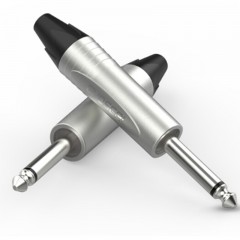 ☆秋叶原 CHOSEAL 6.35单声道 高保真音频接头 麦克风插接件 KTV音响工程配件 6.35单声道 四个 QD2006