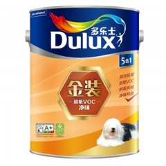 ☆多乐士 DULUX A997金装净味五合一内墙乳胶漆油漆涂料墙面漆白色5L