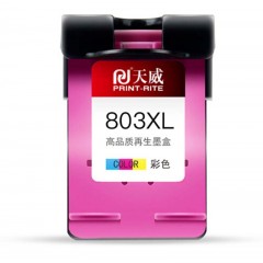 天威-803-墨盒可加墨高清显墨量升级版-适用惠普HP-1110-1111-2130-2131-2132-2621-5220打印机-XL大容量-彩色-单位：盒