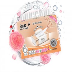 洁柔(C&S)-PR073-抽纸  粉Face 百花香3层120抽面巾纸*6包- 单位：提 -8提起订