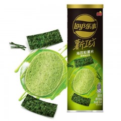 乐事（Lay's ）薯片工坊 香烤海苔味 104克 单位：罐 24罐起订