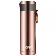 哈尔斯 保温杯双层真空304不锈钢直身杯男女士便携户外车载杯350mL  HW-350-32