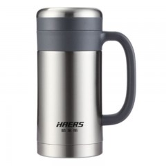 哈尔斯 保温杯男女泡茶 304不锈钢水杯带手柄办公室茶杯HBG-450-13