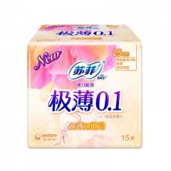 苏菲 卫生巾极薄0.1弹力贴身超熟睡随心翻420棉柔日夜用组合混合装