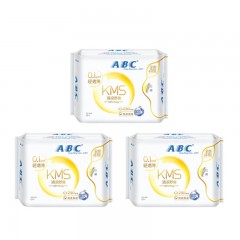 ABC 卫生巾超薄0.1cm亲肤日用姨妈巾套装棉柔240mm*3包装