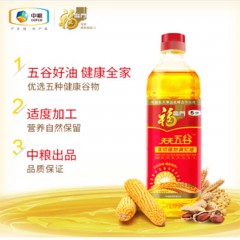 福临门-食用油-天天五谷食用植物调和油-900ml -单位：瓶