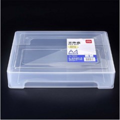 得力 78930文件盒(透明本色)(单位：只）