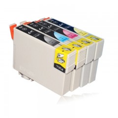 e代经典-T1091-适用-爱普生-ME30/300/70/360/510/520/1100/600F/650FN-墨盒4色套装-黑蓝红黄-单位：盒