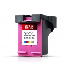 天威-803-墨盒可加墨高清显墨量升级版-适用惠普HP-1110-1111-2130-2131-2132-2621-5220打印机-XL大容量-彩色-单位：盒
