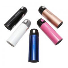 乐扣乐扣（LOCK&LOCK）-LHC3222-保温杯 缤纷弹跳盖马克杯-390ml -不锈钢-黑色-单位：个-8个起订