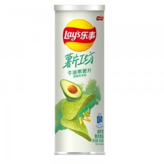 乐事-薯片工坊牛油果薯片清甜芥末味-104克-单位：罐-起订量10罐