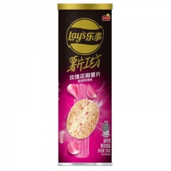 乐事（Lay's ）薯片工坊 酸甜玫瑰味 104克 单位：罐 24罐起订