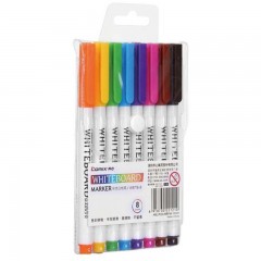 齐心(Comix)-彩色白板笔可擦-儿童绘画涂鸦-办公教学会议记号笔-8色装-单位：支-起订量3盒