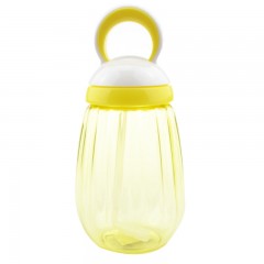 富光 创意南瓜形咔咔儿童吸管杯 可爱学生塑料杯 便携防漏太空水杯 FGA126-450