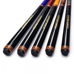 健英台球 杆大头美式黑8冲跳一体台球杆开球杆小跳杆 咖啡色