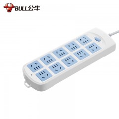 公牛（BULL） 超功率过载保护 新国标/插线板/插排/排插/接线板 GN-605 10位总控全长5米
