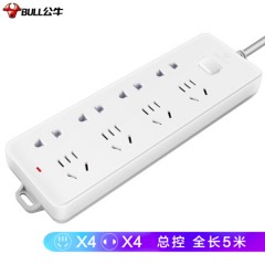 公牛 GN-403 插线板 总控全长 8位5米 单位：个