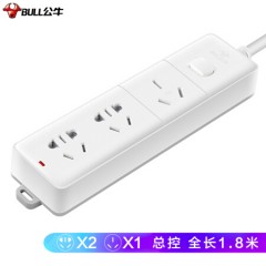 公牛 GN-406D 插座 总控开关 16A 3位1.8米 3个起订 单位：个