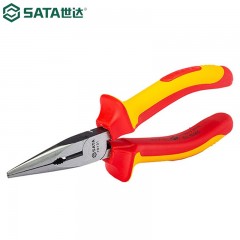 世达 SATA 70131 VDE耐压尖嘴钳 6寸 单位：把  3把起订