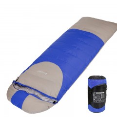 三极（Tri-polar）保暖睡袋户外成人信封式室内午休单双人拼接冬季加厚保暖睡袋TP2929 蓝色 1500g 单位：个