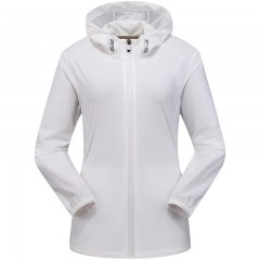 三极户外 Tri-polar皮肤风衣情侣男女皮肤衣女夏季薄款弹力运动速干外套风衣TP1851 女白色 (M~4XL可选)单位：件