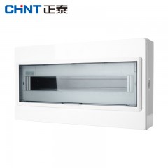 正泰（CHNT）NX30-20 配电箱家用强电箱空开箱装断路器强电布线箱 (单排)明装式电表箱（箱体）单位：个 5个起订