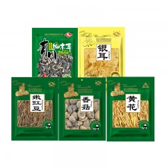 川珍 高山细木耳银耳黄花香菇嫩豇豆组合食养尊礼菌菇680g/盒 南北干货营养菌菇炒菜食材菌类菌菇大礼包