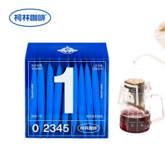 柯林咖啡 数字挂耳咖啡 滤挂式耳挂黑咖啡 便携咖啡醇厚低酸 01柯林一号 12g*10袋 单位：盒 3盒起订