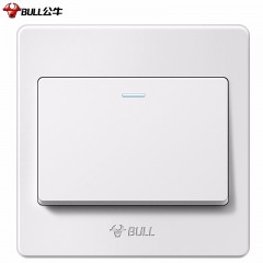 公牛开关面板 单开单控 一开单控 单联电灯开关面板一位G07K111C 暗装1开1控开关 单位：个 20个起订