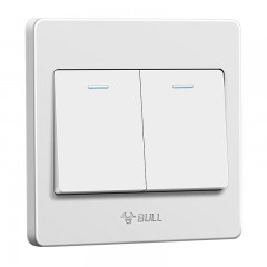 公牛(BULL) 墙壁开关 G07系列 二开单控开关 86型面板G07K211C 白色 暗装 单位：个 10个起订