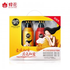 蜂花1号大蜜罐洗护套装双蛋白氨基酸柔顺滢亮洗发露套装 单位：套