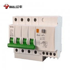 公牛 空气开关LBE5-63A系列4P漏电保护断路器 三相四线 C型电子式10A LBE5-63a/10A-4P/C 单位：个