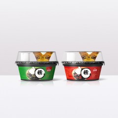 生和堂 奶香龟苓膏低糖低脂低卡红豆绿豆味即食休闲零食配奶球222g/碗 【8杯装】红豆味4杯+绿豆味4杯 单位：组