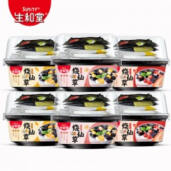 生和堂 烧仙草即食黄桃芒果草莓果干配椰浆仙草冻凉粉甜品零食246g/碗 6杯量贩装（三种口味） 单位：组