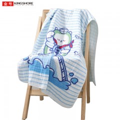 金号牛油果联名款 A类纯棉浴巾条纹浴巾加大纱布浴巾 180*80cm 单位：条