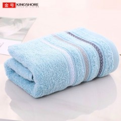金号毛巾家纺 新疆纯棉吸水洁面巾 洗脸毛巾 蓝色1条装 70*33cm 100g 单位：条