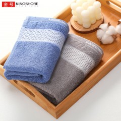 金号纯棉毛巾A类标准全棉吸水洗澡洗脸毛巾面巾兰色单条装68*33cm 85g 单位：条