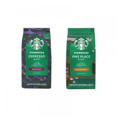 星巴克（Starbucks）家享咖啡阿拉比卡咖啡豆双口味组套800g（200g*4袋） 单位：组