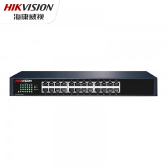 海康威视 24口全千兆交换机非网管型监控网线网络分流分线器高兼容钢壳3E0524M-E 单位：个