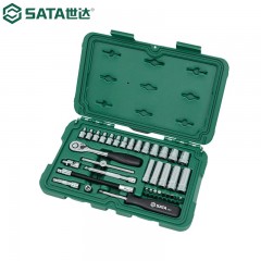 世达（SATA） 09001 汽修机修工具36件6.3mm套筒组套棘轮万向接头套筒扳手 单位：套