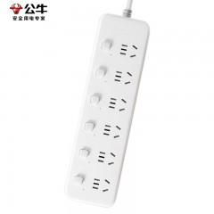 公牛（BULL）新国标分控插座/插线板/插排/排插/接线板/拖线板 GN-B2063 6位分控全长3米 独立开关 单位：个