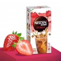雀巢（Nestle） 速溶咖啡特调果萃草莓拿铁风味奶咖5条*19g 单位：盒