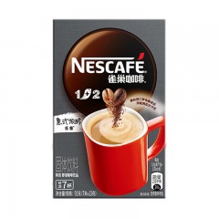 雀巢（Nestle）速溶咖啡1+2特浓三合一微研磨冲调饮品咖啡7条91g 单位：盒